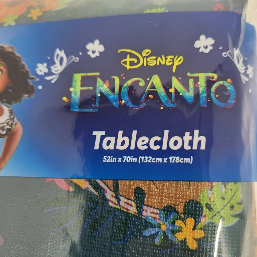 New Disney Encanto Tablecloth 52in x 70in Mirabel‎ Flowers Table Cover Party